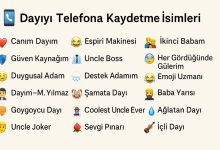 dayıyı telefona kaydetme isimleri