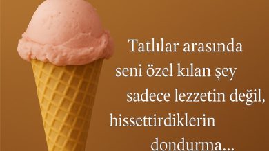dondurma ile ilgili güzel sözler