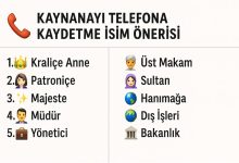 kaynanayı telefona kaydetme isimleri