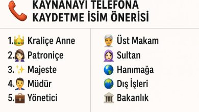kaynanayı telefona kaydetme isimleri