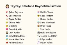teyzeyi telefona kaydetme isimleri