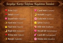 sevgiliyi kürtçe telefona kaydetme isimleri