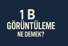 1 B görüntüleme ne demek