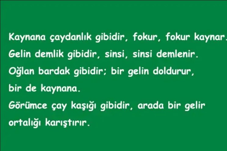 görümce sözleri