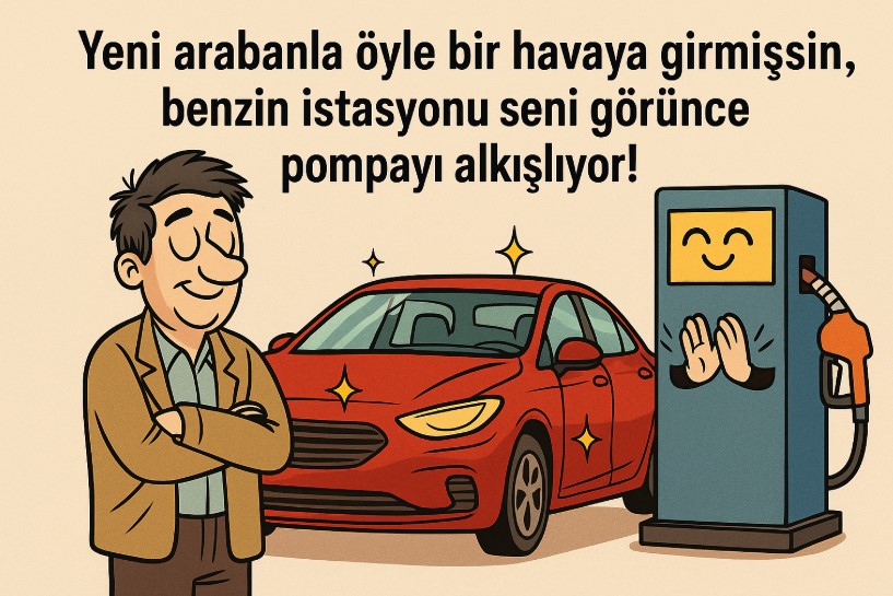 yeni araba alana esprili sözler