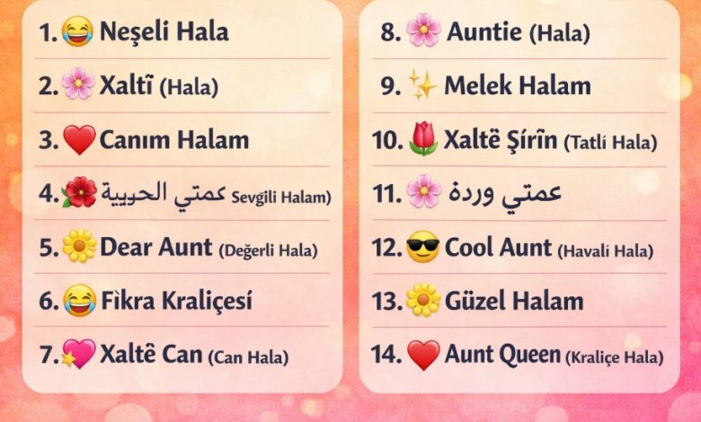 halayı telefona kaydetme isimleri