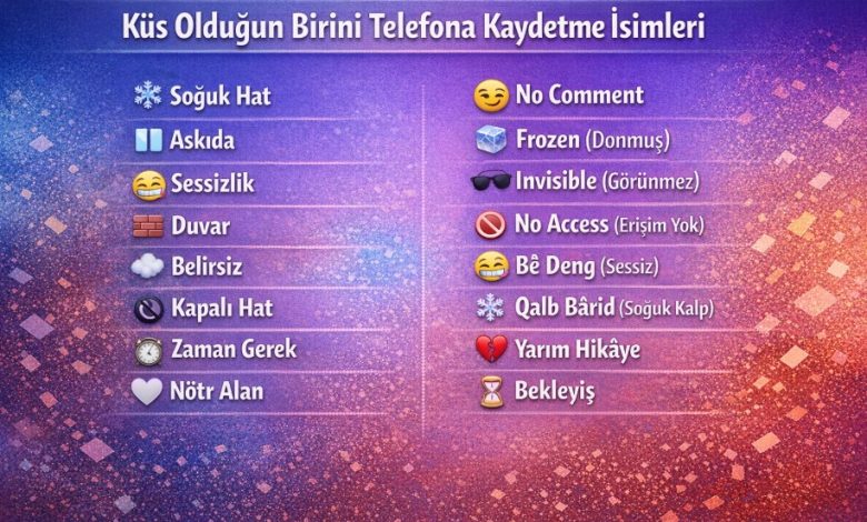 küs olduğun birini telefona kaydetme karışık