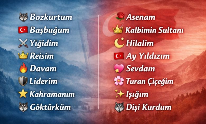 ülkücü sevgiliyi telefona kaydetme isimleri